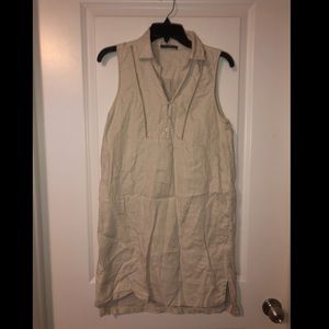 tan linen summer dress!